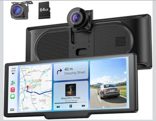 Krunia 9.26" Portable Carplay Screen w/ 4K Dash Cam & HD Backup Camera for Apple & Android (PRICE IS FIRM)