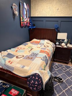 Pottery Barn Twin Bed + Trundle Bed and Matresses