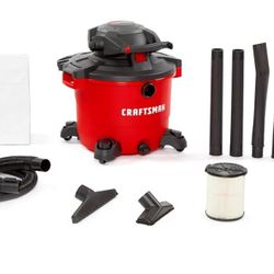 Craftsman CMXEVBE17607 16 Gallon 6.5 Peak HP Wet/Dry Shop Vac with Detachable Leaf Blower