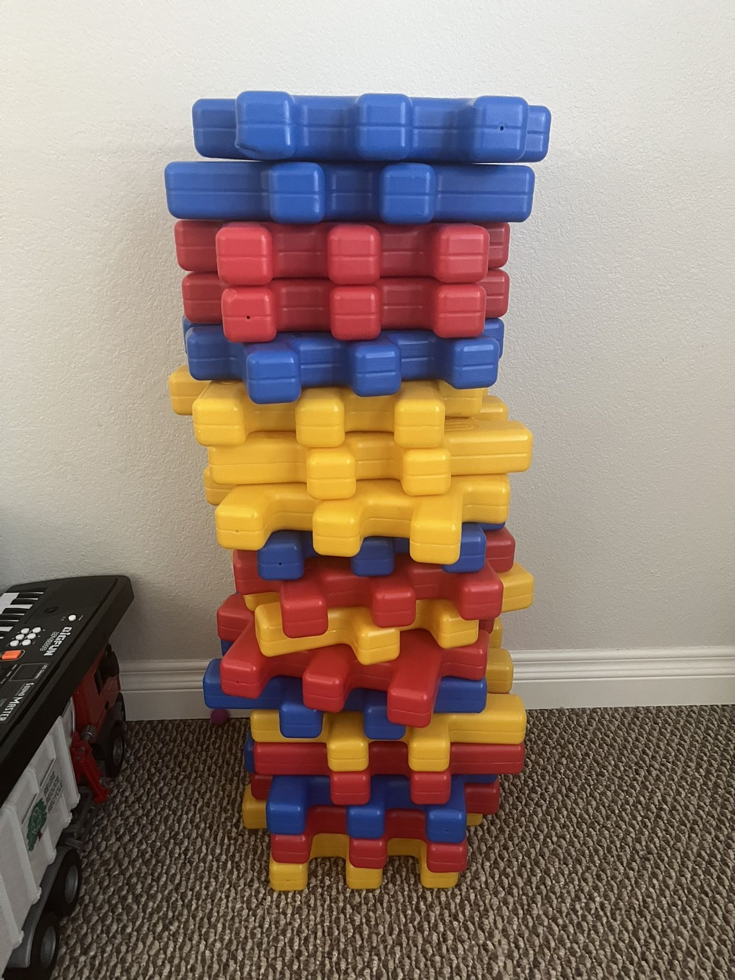 Kids Plastic Blocks/play Squares. 25.00