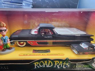 ROAD RATS 1:24 & 1:64 Scale 59' Chevy El Camino 2 Car Set By JADA