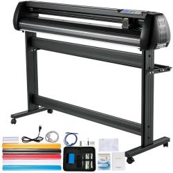  Vinyl Cutter, 53inch Vinyl Cutter Plotter with Stand, Adjustable Speed Force for Sign Making Vinyl Plotter, SignMaster Software Vinyl Tape Tools Viny