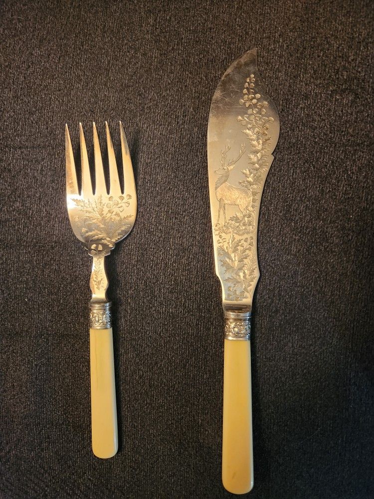 Silver Fish Knife And Fork