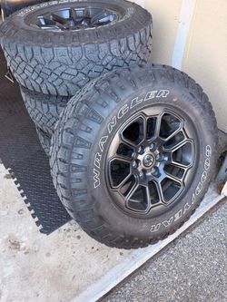 Ram 1500 wheels with Goodyear Wrangler Tires – Set of 4