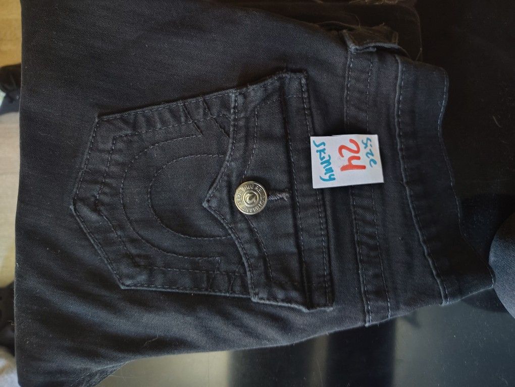 Size 24 Skinny True Religion Jeans