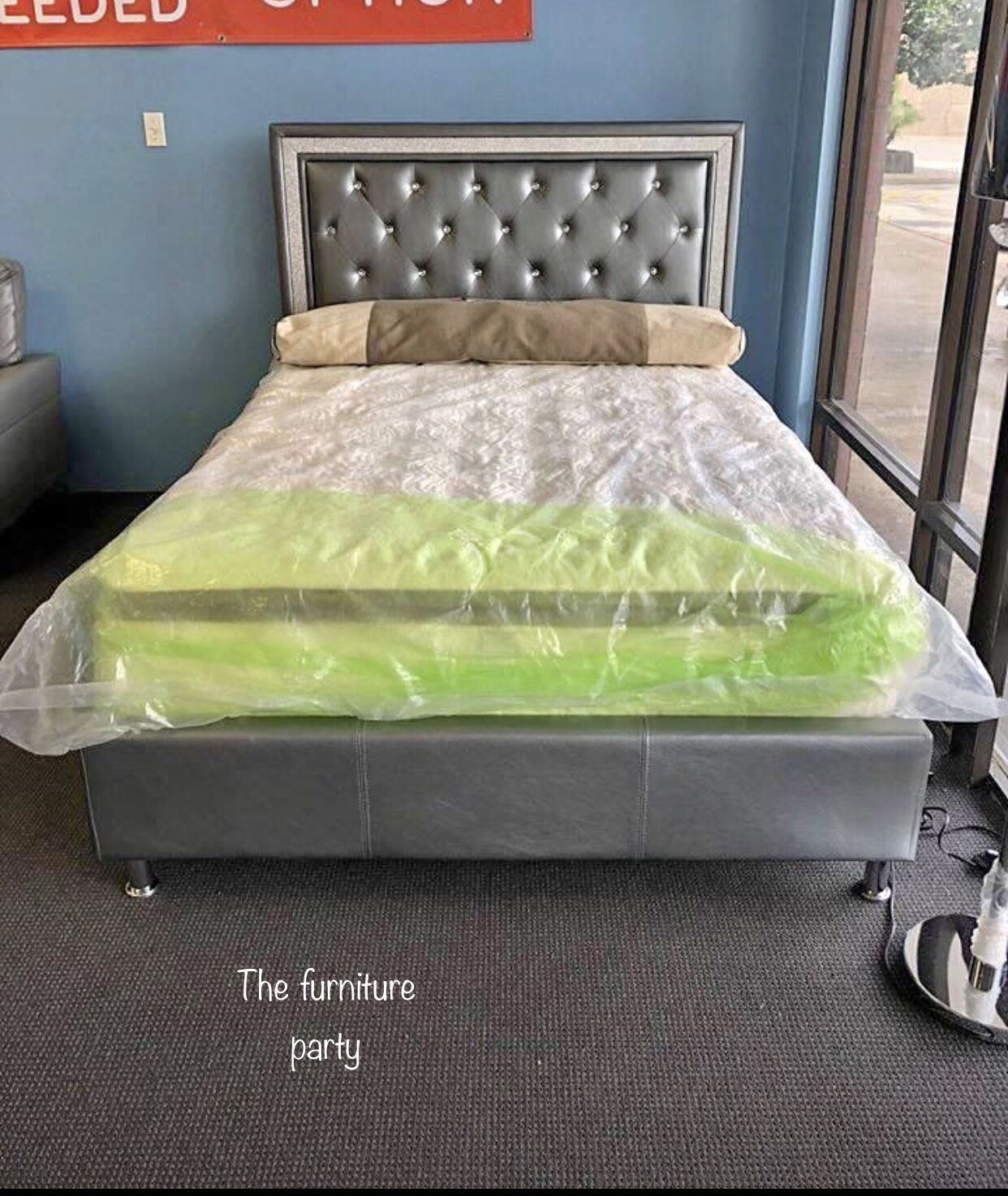 Brand new diamond bed frame queen and king