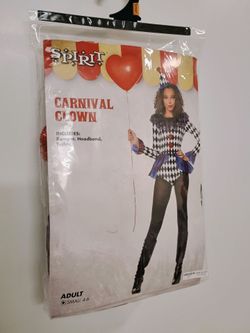 Carnival Clown Woman's Halloween Costume
