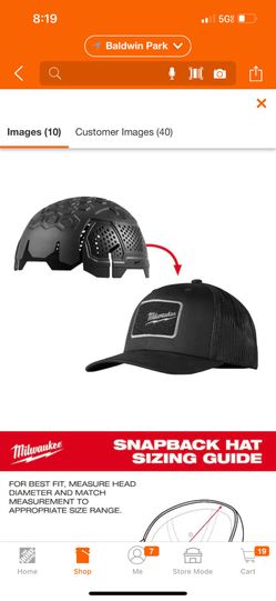 Milwaukee Black Snapback Bump Cap