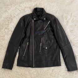 Black Leather Jacket – Punk Rock Streetwear Slim Biker Motorcycle Men Women Outerwear Coat Vintage