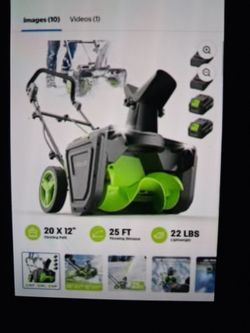 Steelite 2×21V Cordless brussels snowblower
