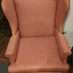 Pink Wingback Accent Chairs