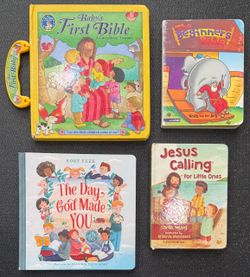 Set of 4 Christian Children's Board Books