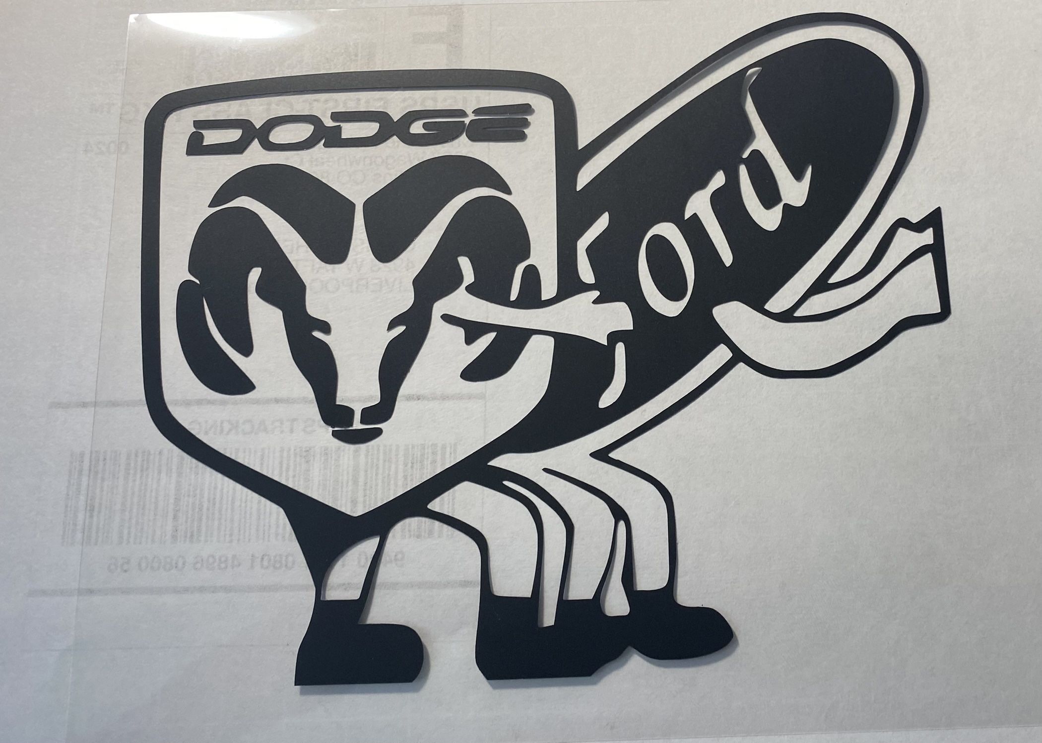 Dodge Ram Truck Or Car Funny Decal