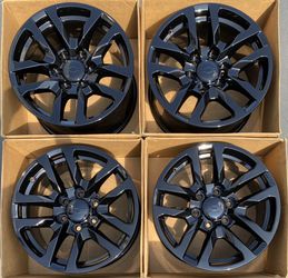 18” Chevy Silverado 1500 factory wheels rims gloss black new Tahoe