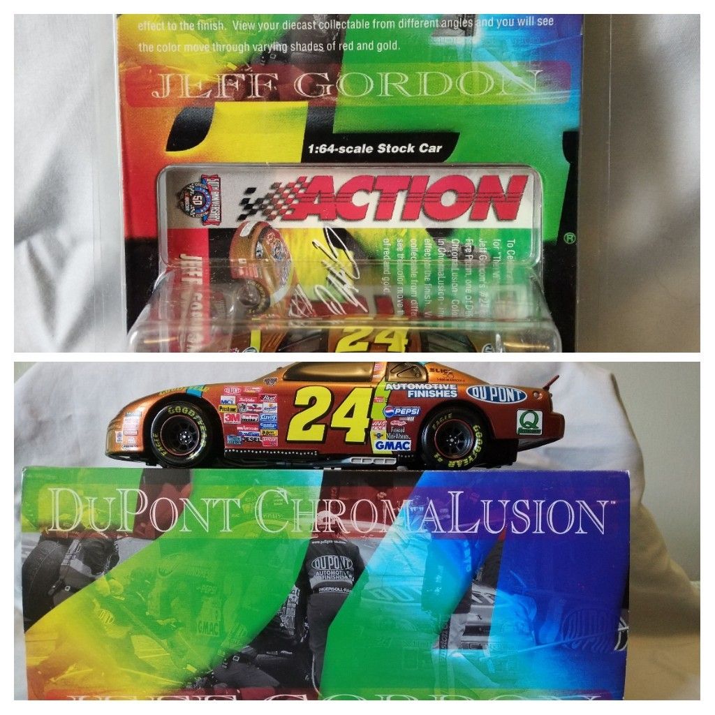 Jeff Gordon 1997 Chromalusion Diecast Set