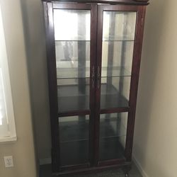 Curio Cabinet With Glass Shelves