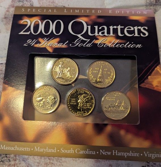 2000 Gold Plated Quarters