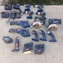 RYOBI CORDLESS TOOLS 20PC