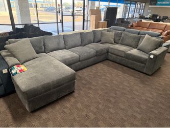 Large slate gray sectional