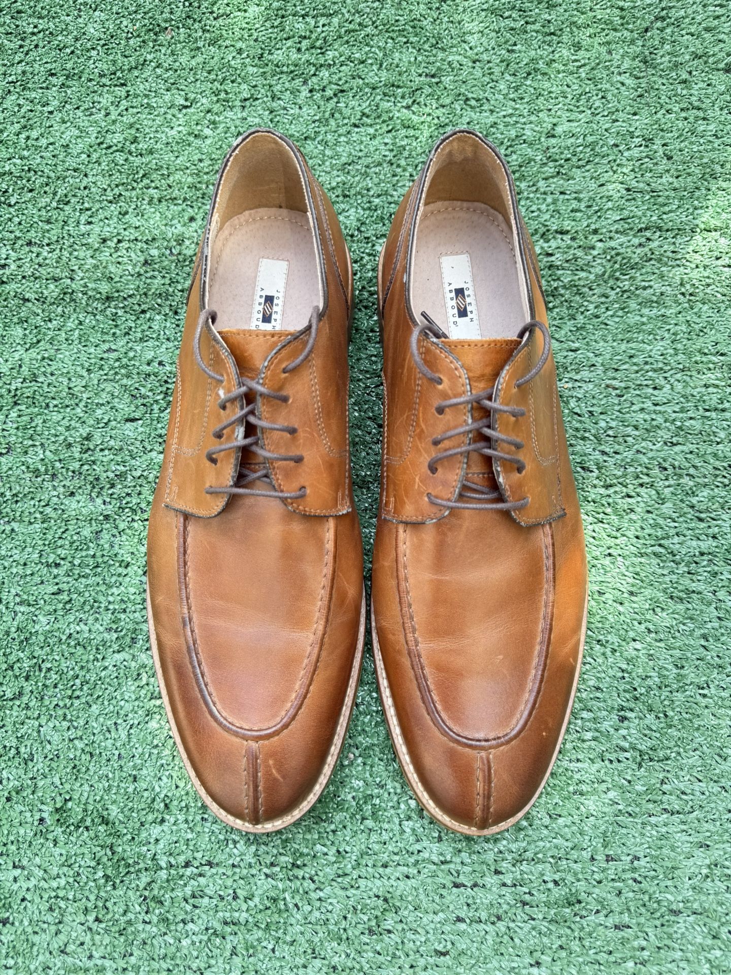 Joseph Abboud Men’s Brown Leather Dress Shoes – Size 11 Oxford Style
