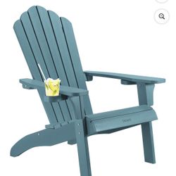 Teal Blue Adirondack Patio Chair 