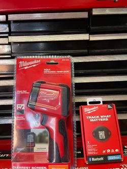 MILWAUKEE INFRARED TEM -GUN  #2267-20H AND ONE-KEY BLUETOOTH  TRACKING TAG # 48-21-2301 Read Below