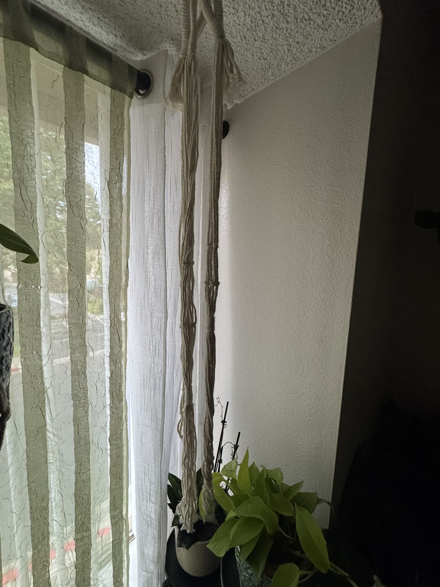 3- Macrame Plant Hangers 36”
