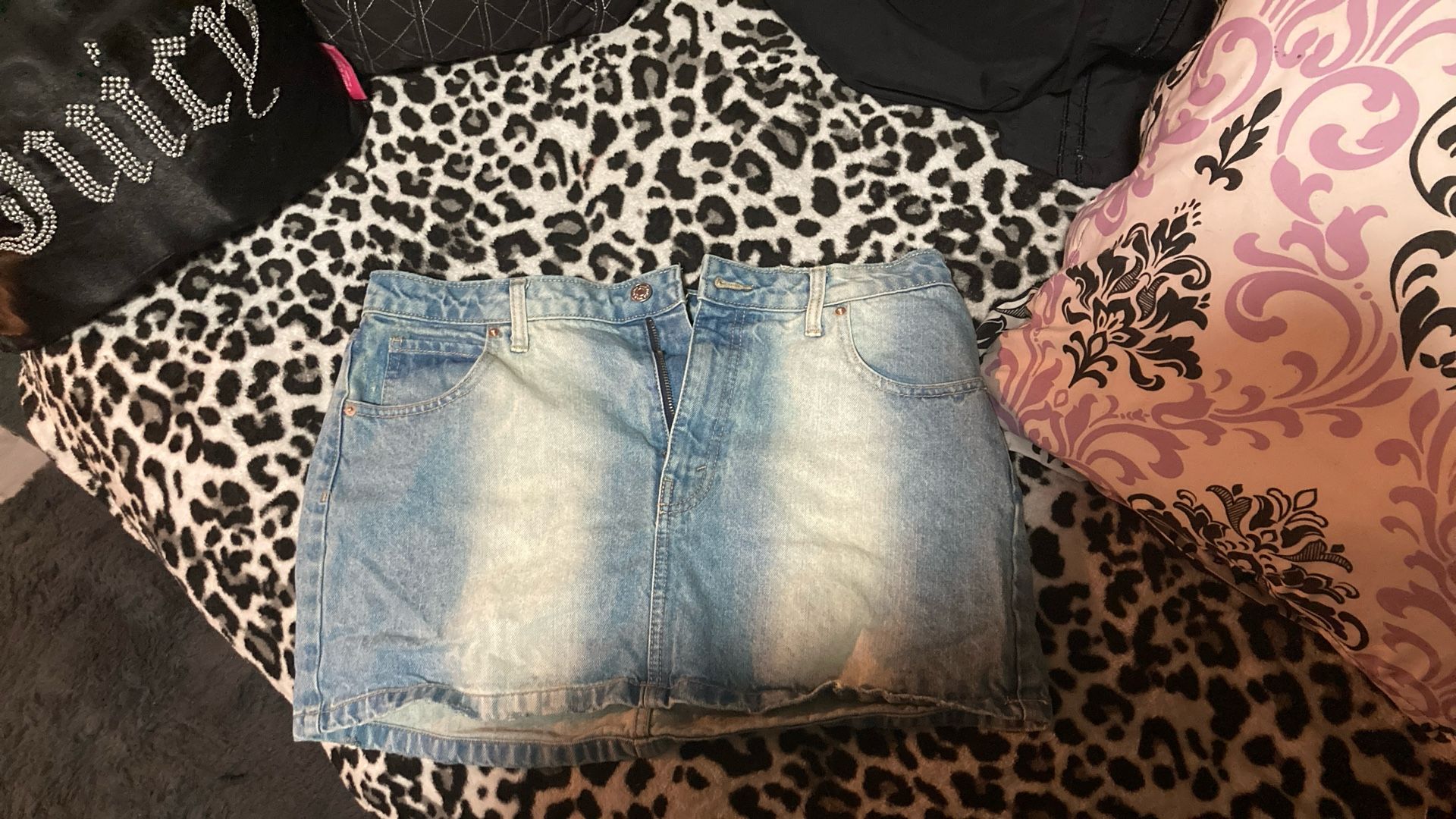 Cute Jean Mini Skirt