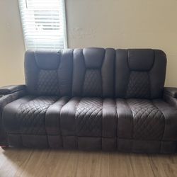 3 Piece Reclining Couch Set
