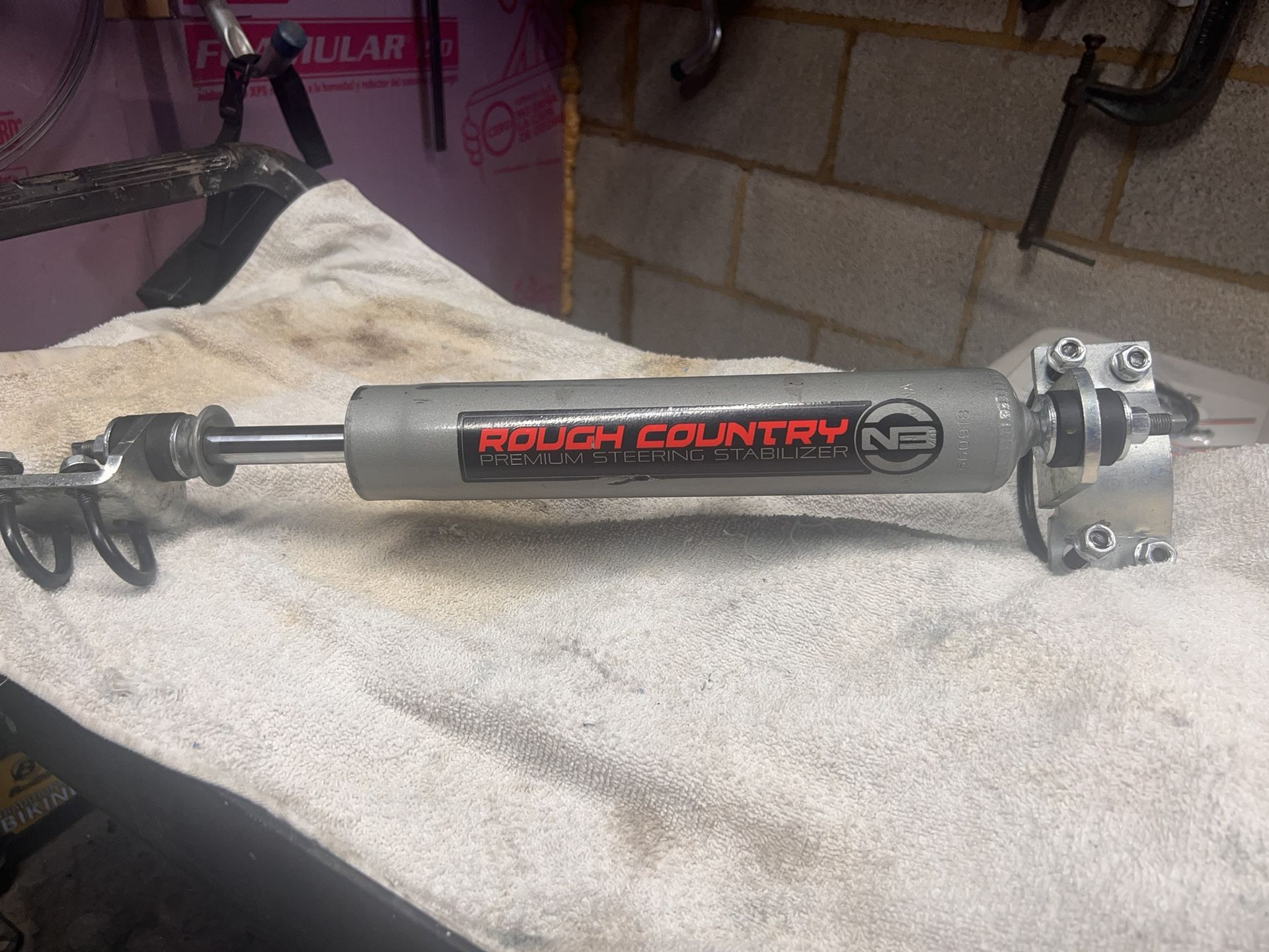 Rough Country Premium Steering Stabilizer