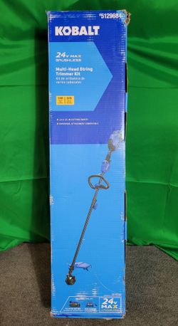 Kobalt 24v Max Attachment Capable Multi-Head String Trimmer Kit -BRAND NEW