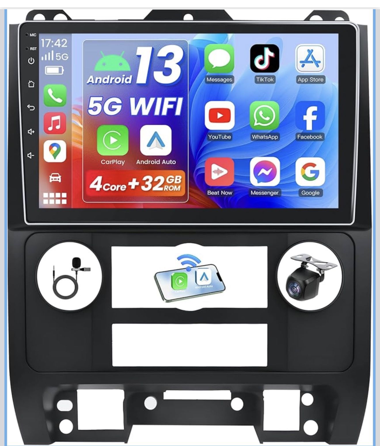 Ford Escape 2008-2012 9” Android 13 Radio | Wireless CarPlay, GPS, Camera – NEW