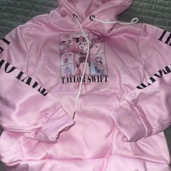 Taylor Swift Pink Hoodie Kids Xs