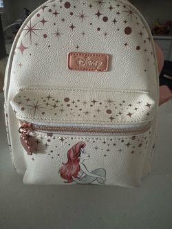 Ariel rose gold mini backpack