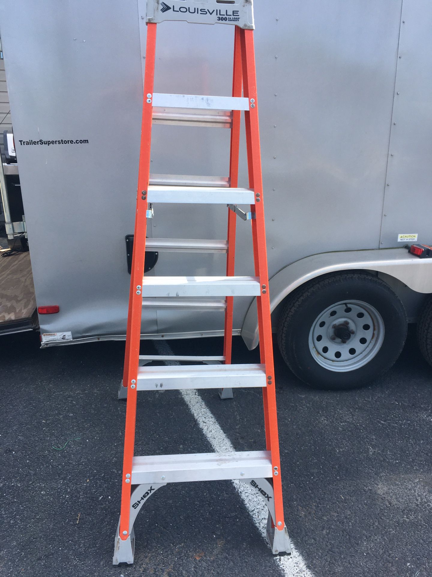 Louisville 6 Ft 300 Lb Fiberglass Ladder