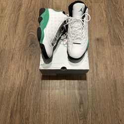 Jordan 13 Retro ‘White Lucky Green’ Size 12 US Men Shoes 