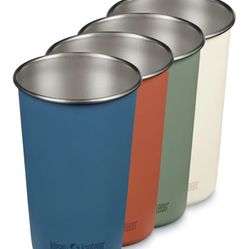 Klean Kanteen 16 oz Stainless Steel Cup Pack of 4