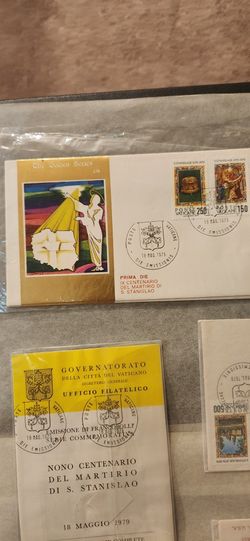 Envelopes with stamps.Di S, Stanislao