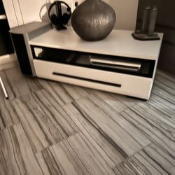 Tv Stand 80 Pedestal 50 Ea Set Glass Lamps 100