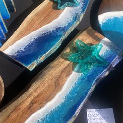 Ocean Epoxy Gifts Boards Trays Coasters 