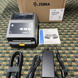 Zebra ZD621 Direct Thermal Desktop Printer 203 dpi Print Width 4-inch USB Serial Ethernet ZD6A042-D01F00EZ