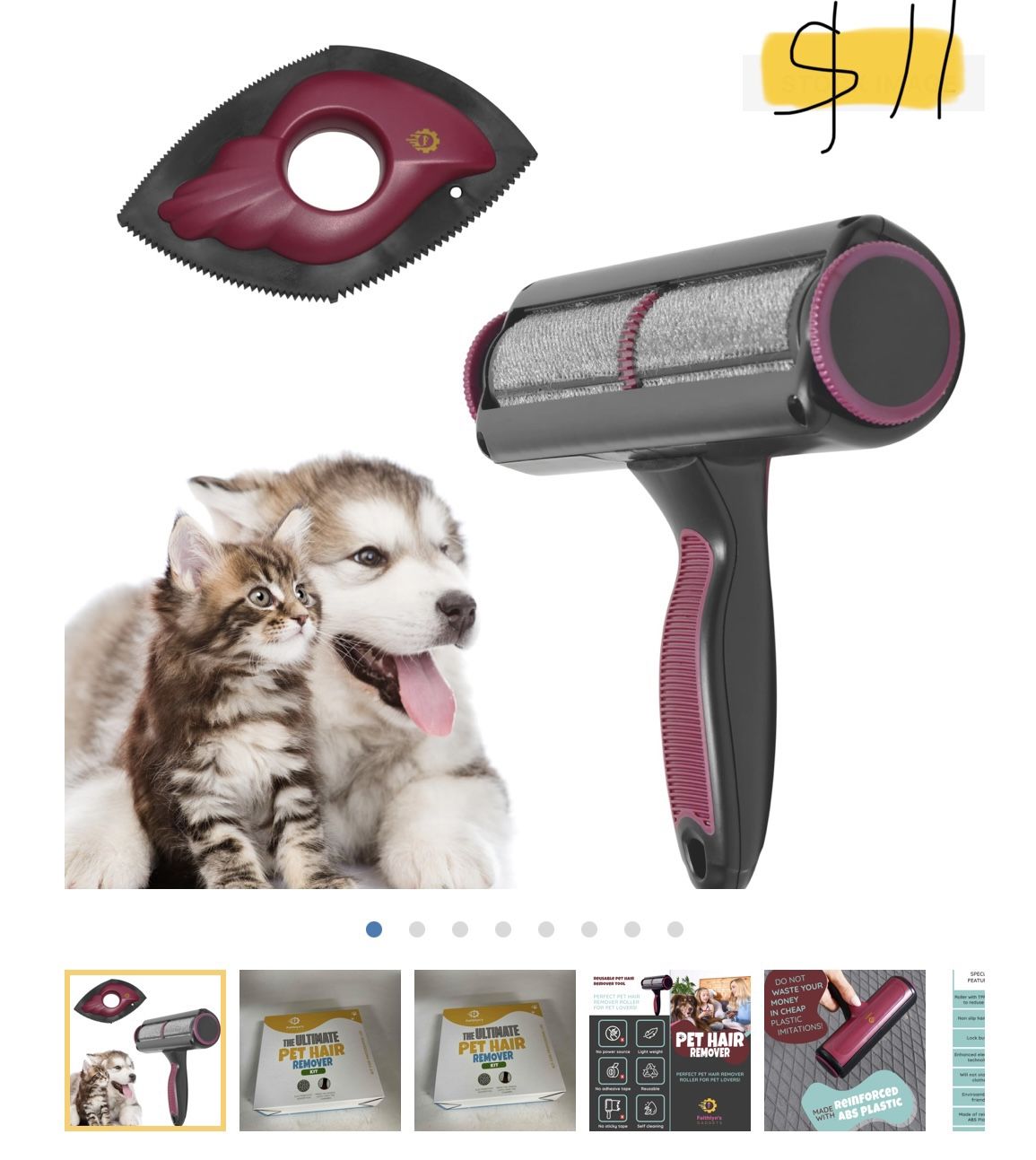 F Faithlyn's Gadgets The Ultimate Pet Hair Remover Kit - cat and Dog Hair Remover