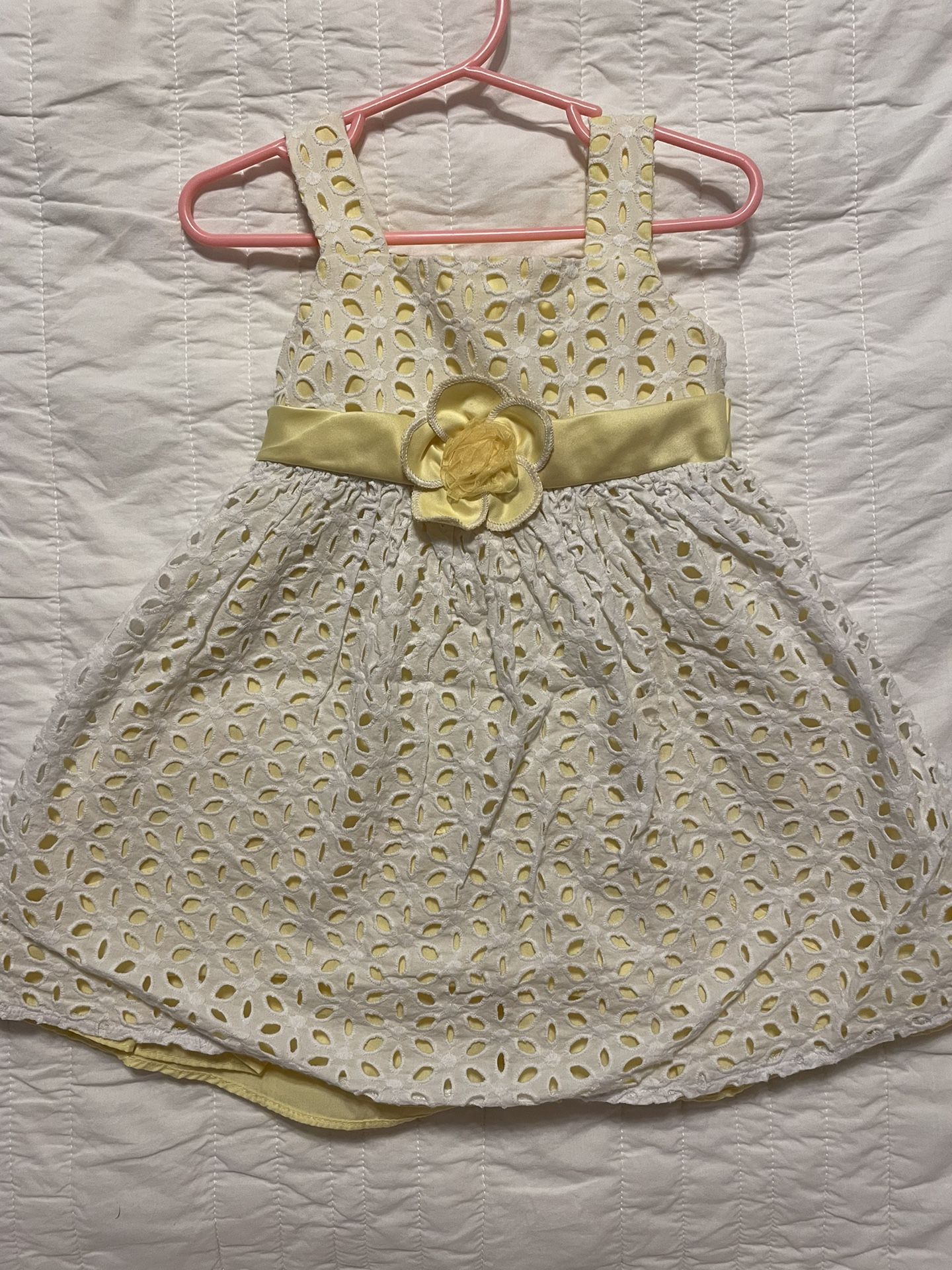 Jessica Ann Yellow Spring Toddler Dress Size 2T