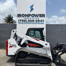 2018 Bobcat T650 Skid Steer Loader- Deluxe Panel- Enclosed Cab A/C & heater