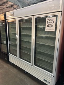 Three Glass door refrigerator