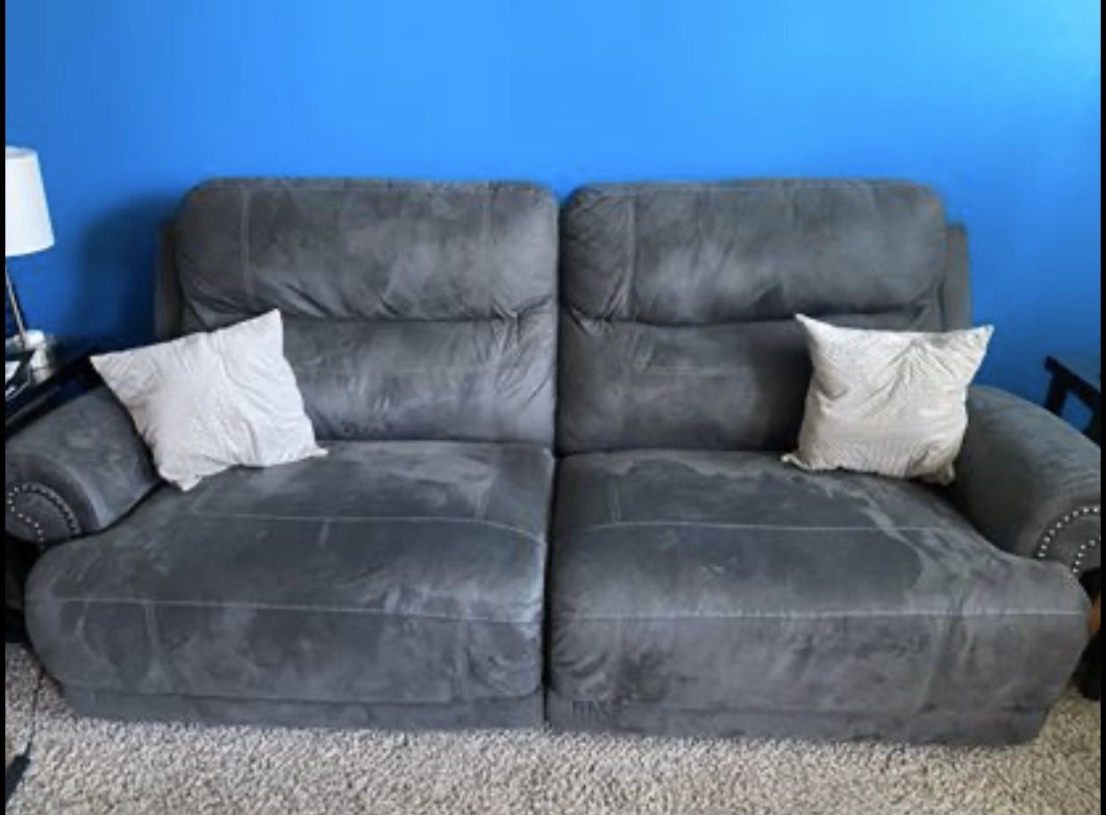 Microfiber Oversized Double recliner