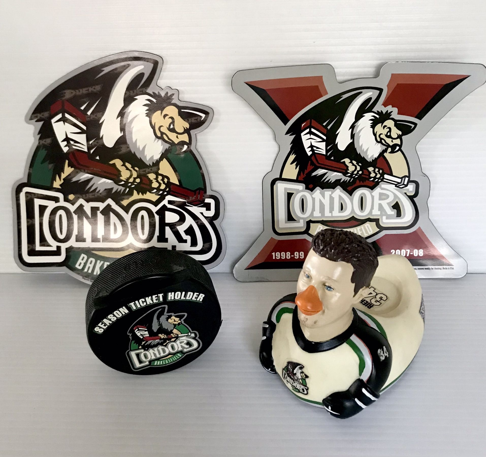 Bakersfield Condors Puck Magnets Rubber Ducky Tap See More for All Info