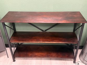 Dark Wood Look Entry Table