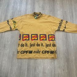 Nike Cactus Plant Flea Market Long Sleeve T Shirt Mustard Size Medium 