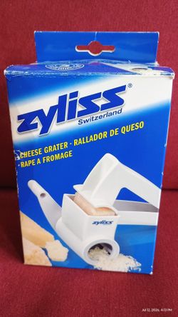 Brand New Never Opened ZYLISS Switzerland Rotary Hard Parmesan Romano Cheese Grater Restaurant Style. See our other great vintage art antiques jewelry